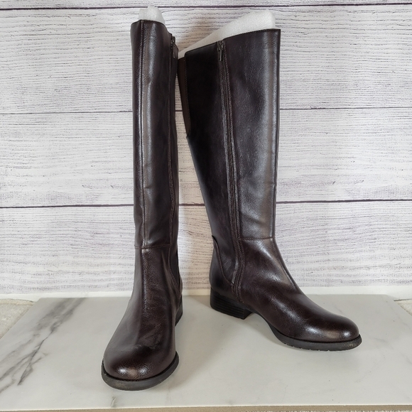 LifeStride Brown Xripley Riding Boot Sz 7 - Picture 1 of 10